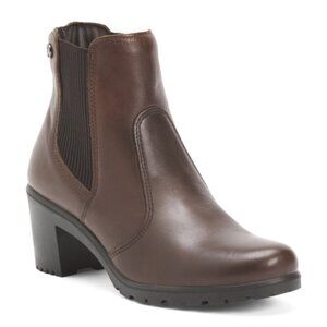 NEW ENVAL SOFT Made In Italy Leather Heeled Chelsea Booties for women 925 5t3
